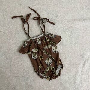 Hello Kitty floral onesie